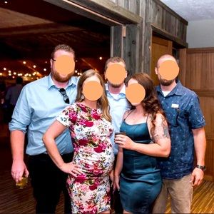 Pinkblush floral maternity dress